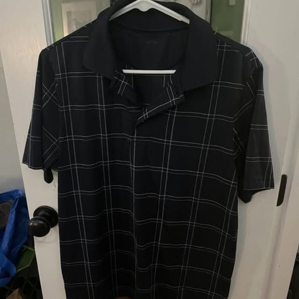 Croft & Barrow Men's Size M Plaid Polo Shirt